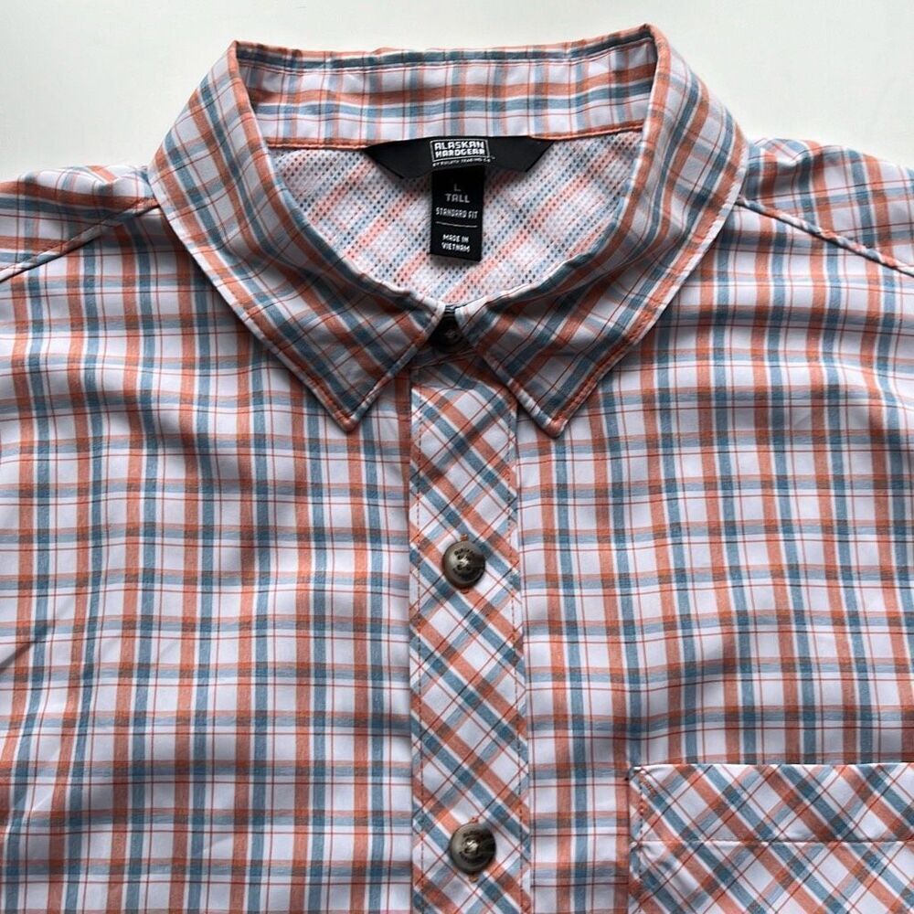 Alaskan Hard Gear Short Sleeve Button Front Mens Large Tall